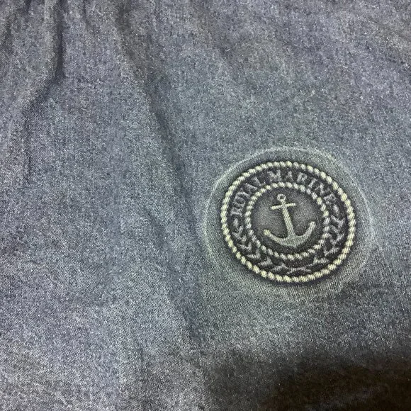 Vintage Oshkosh Denim Jean Jumper Dress Nautical Royal Marine Size 5 - Picture 6 of 11